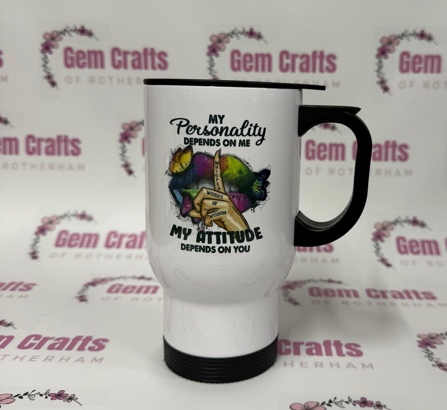 My Personality Depends on Me, My Attitude Depends on You, Travel Mug, Thermos