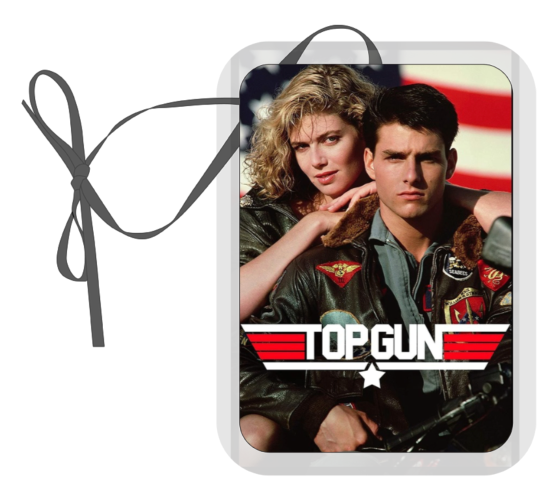 Top Gun, Hanging Air Freshener, Car Air Freshener, Retro