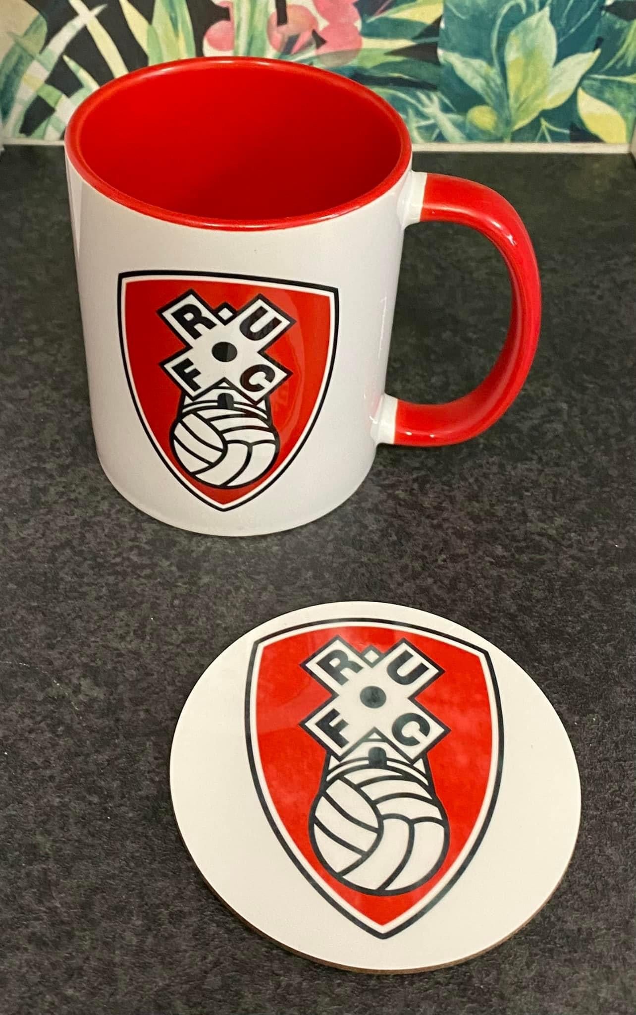 Rotherham, Football, Ceramic Mug & Coaster