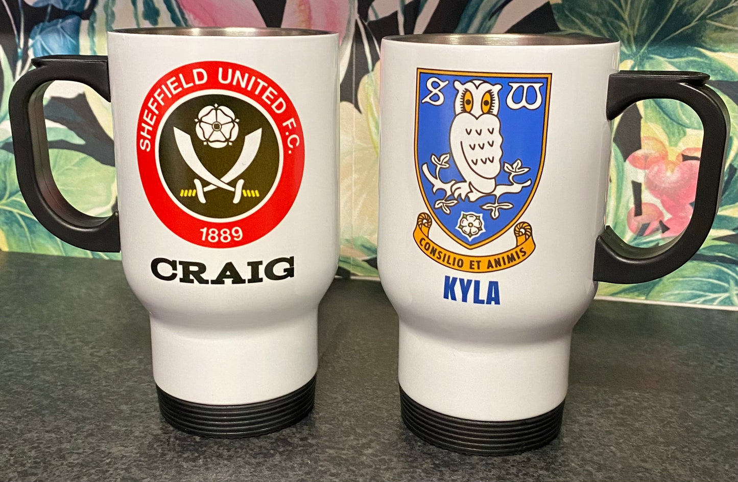 SWFC, Sheffield Wednesday, Travel Mug, Thermos, Personalised