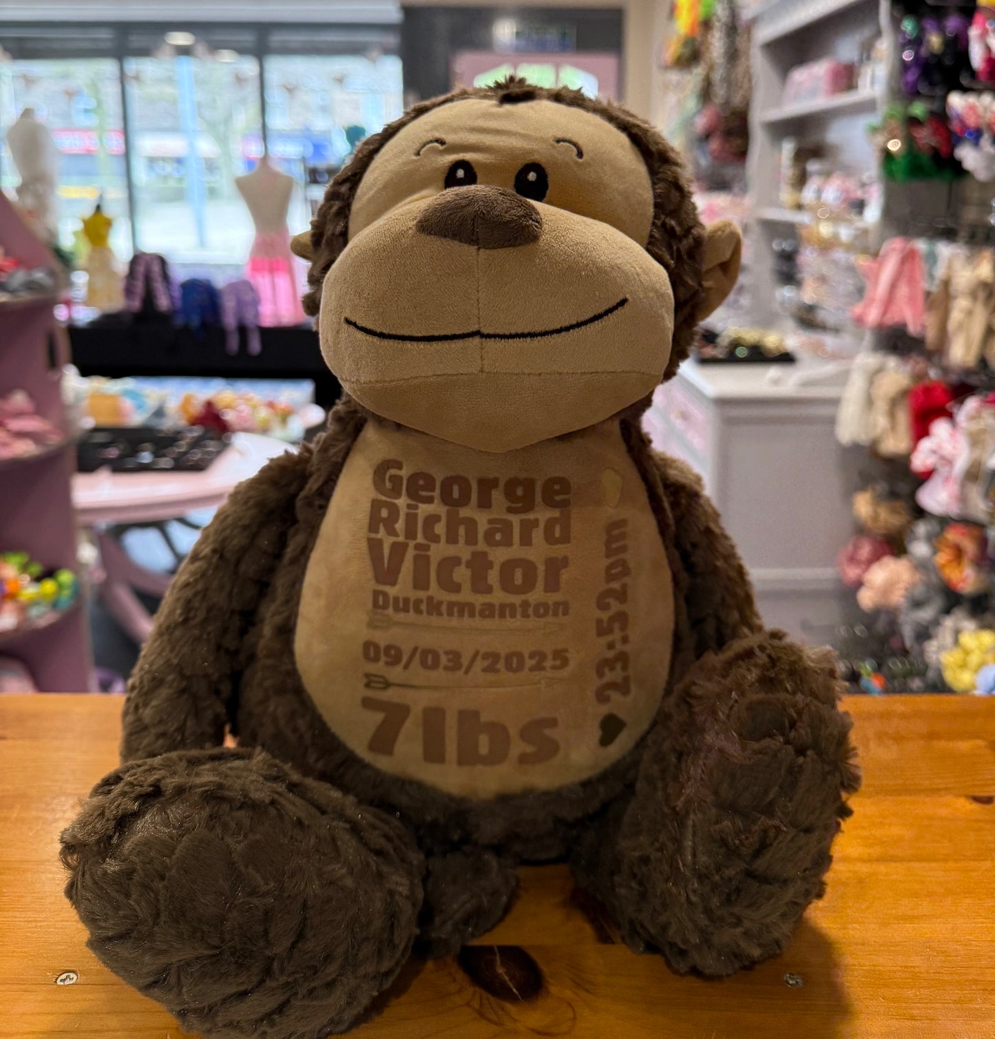 Monkey, Tummi Bear, Personalised Soft Toy