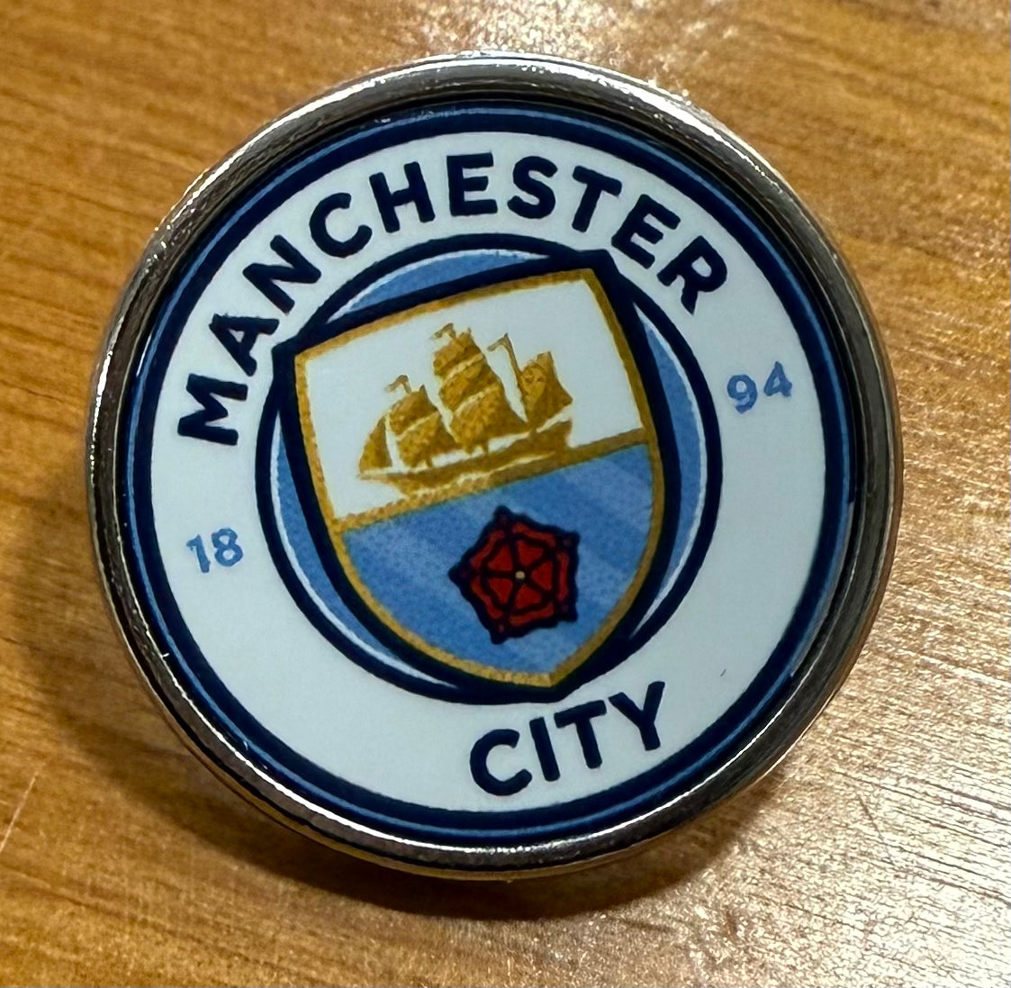 Manchester City, Pin Badge, Football, Supporter