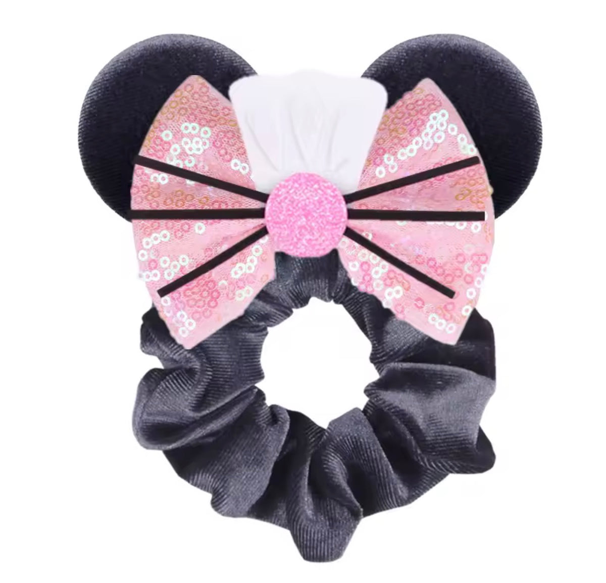 Mouse Ear Velvet Scrunchie, Ratatouille, Rat, Chef