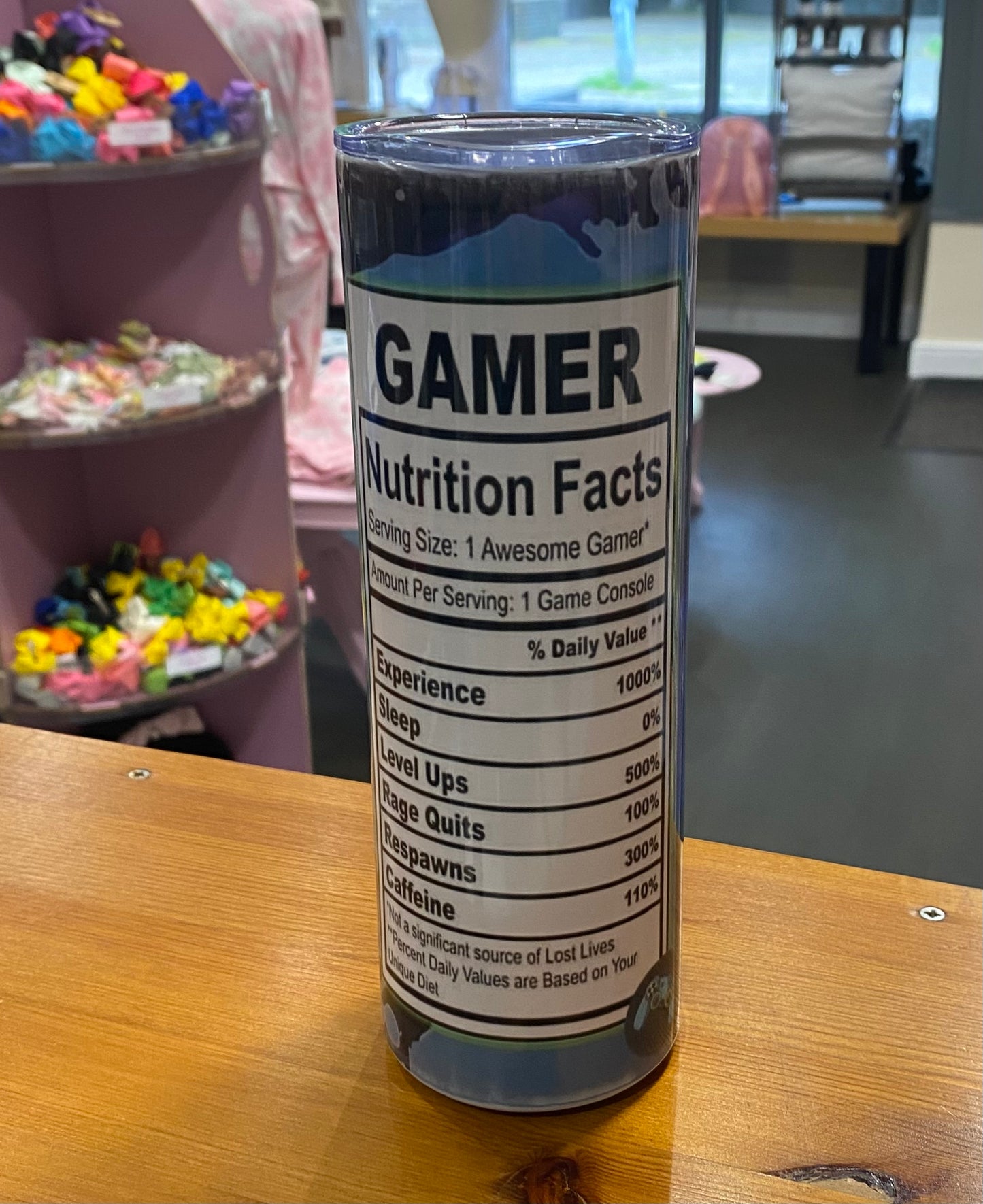 Gamer, 20oz Tumbler, Insulated, Stainless Steel, Hot & Cold use, Personalise