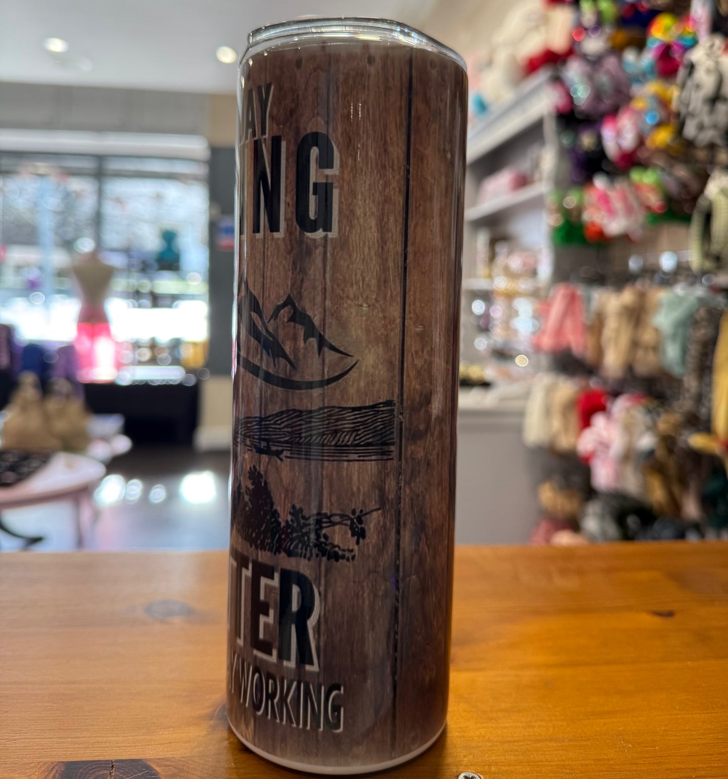 A Bad Day Fishing, 20oz Tumbler, Insulated, Stainless Steel, Hot & Cold use, Personalised