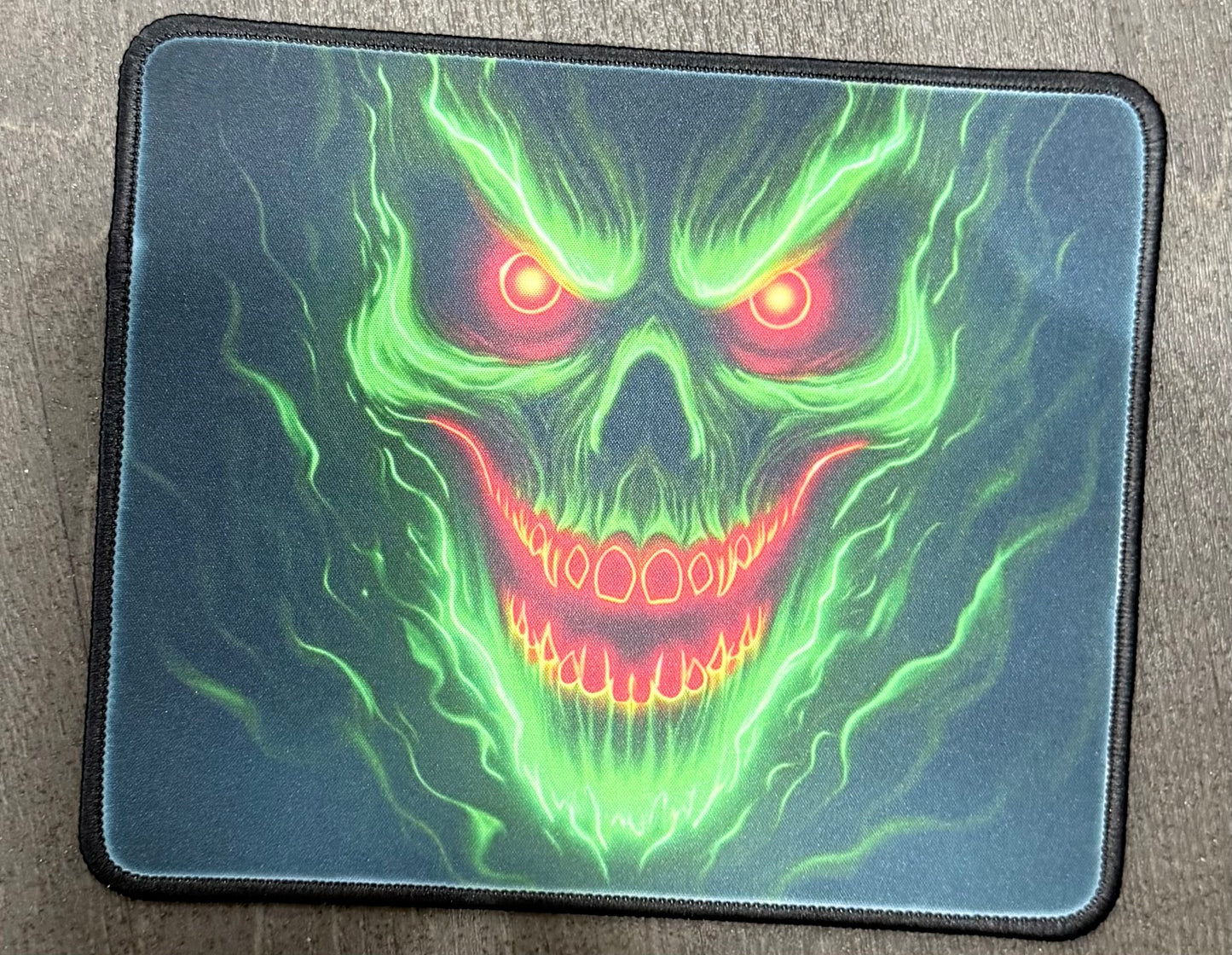 Skeleton Monster Design, Fabric Mouse Mat, Desk Saver, Gamer, Work, Computer