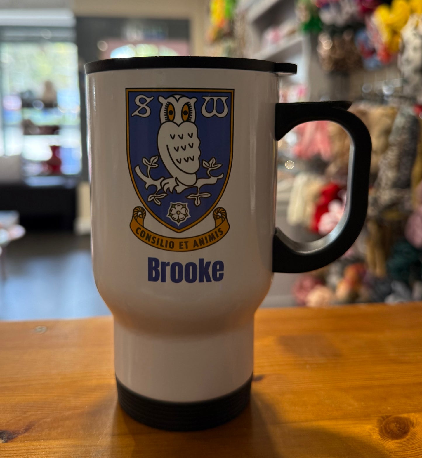 SWFC, Sheffield Wednesday, Travel Mug, Thermos, Personalised
