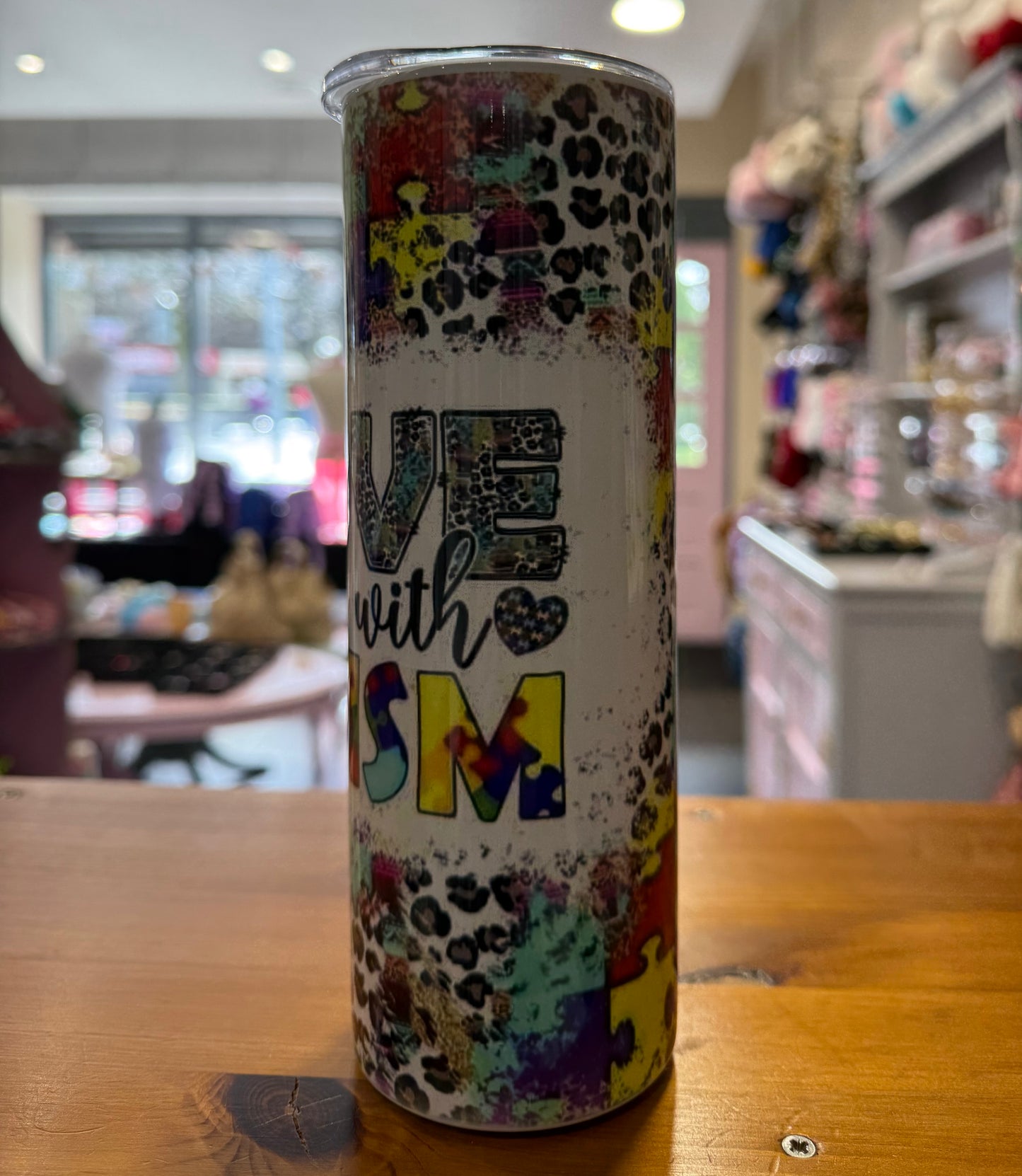 I Love Someone with Autism, 20oz Tumbler, Insulated, Stainless Steel, Hot & Cold use, Personalised