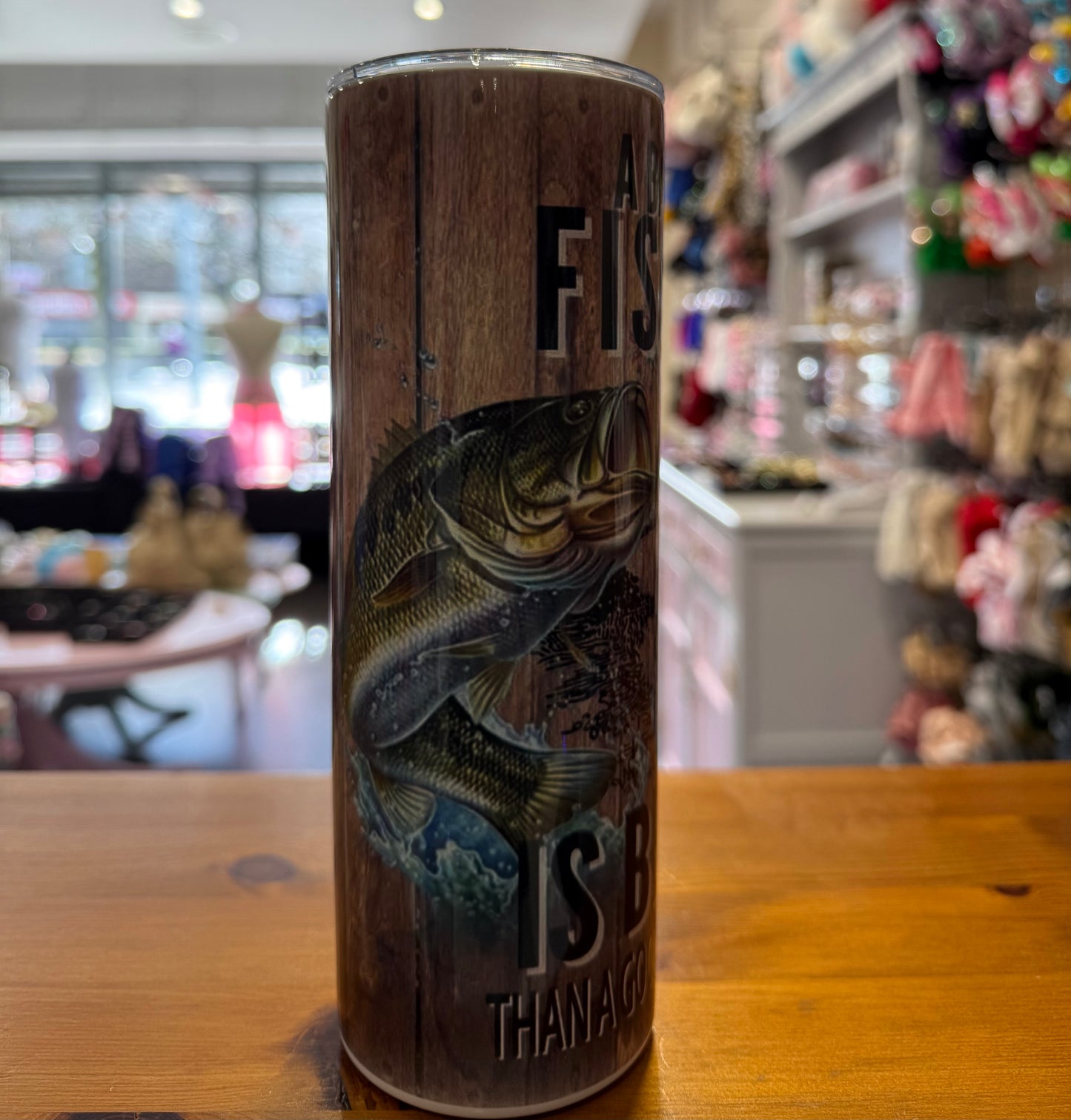 A Bad Day Fishing, 20oz Tumbler, Insulated, Stainless Steel, Hot & Cold use, Personalised