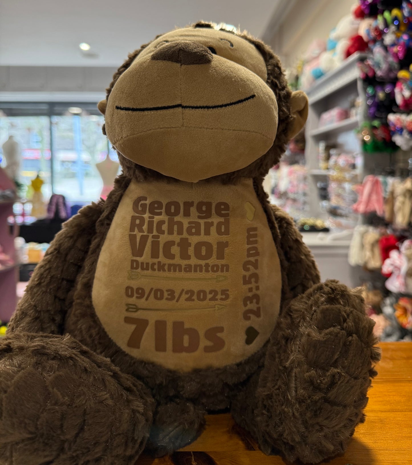 Monkey, Tummi Bear, Personalised Soft Toy