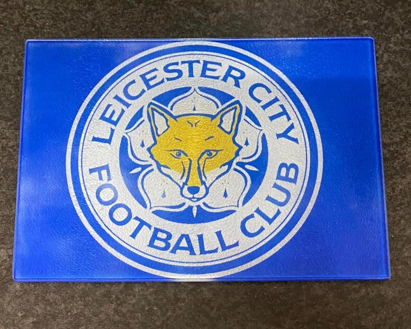 Leicester City Glass Chopping Board, Football Team, Worktop Saver