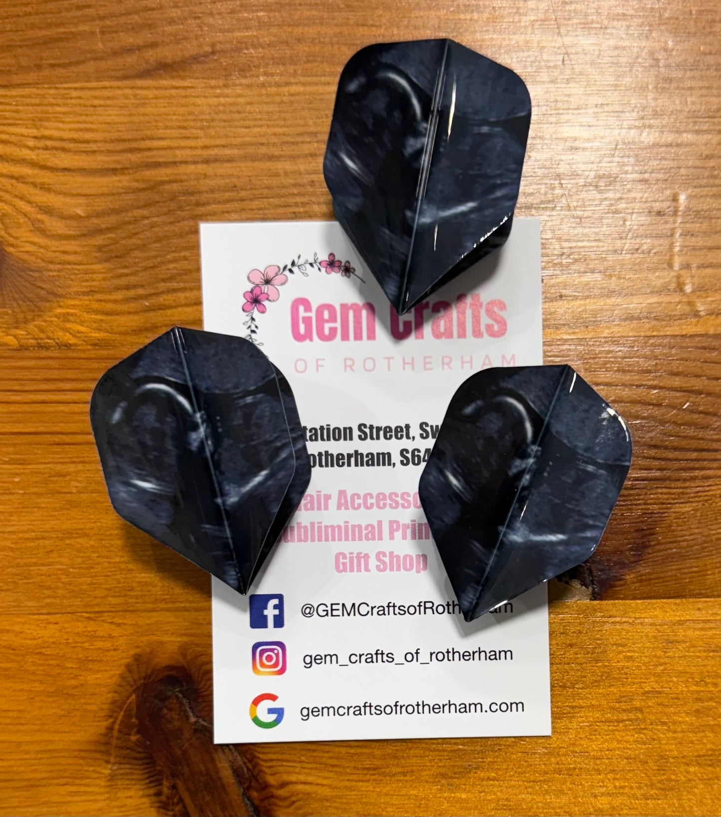 Baby Scan, Dart Flyts, Dart Flights, Set of 3, Personalisation