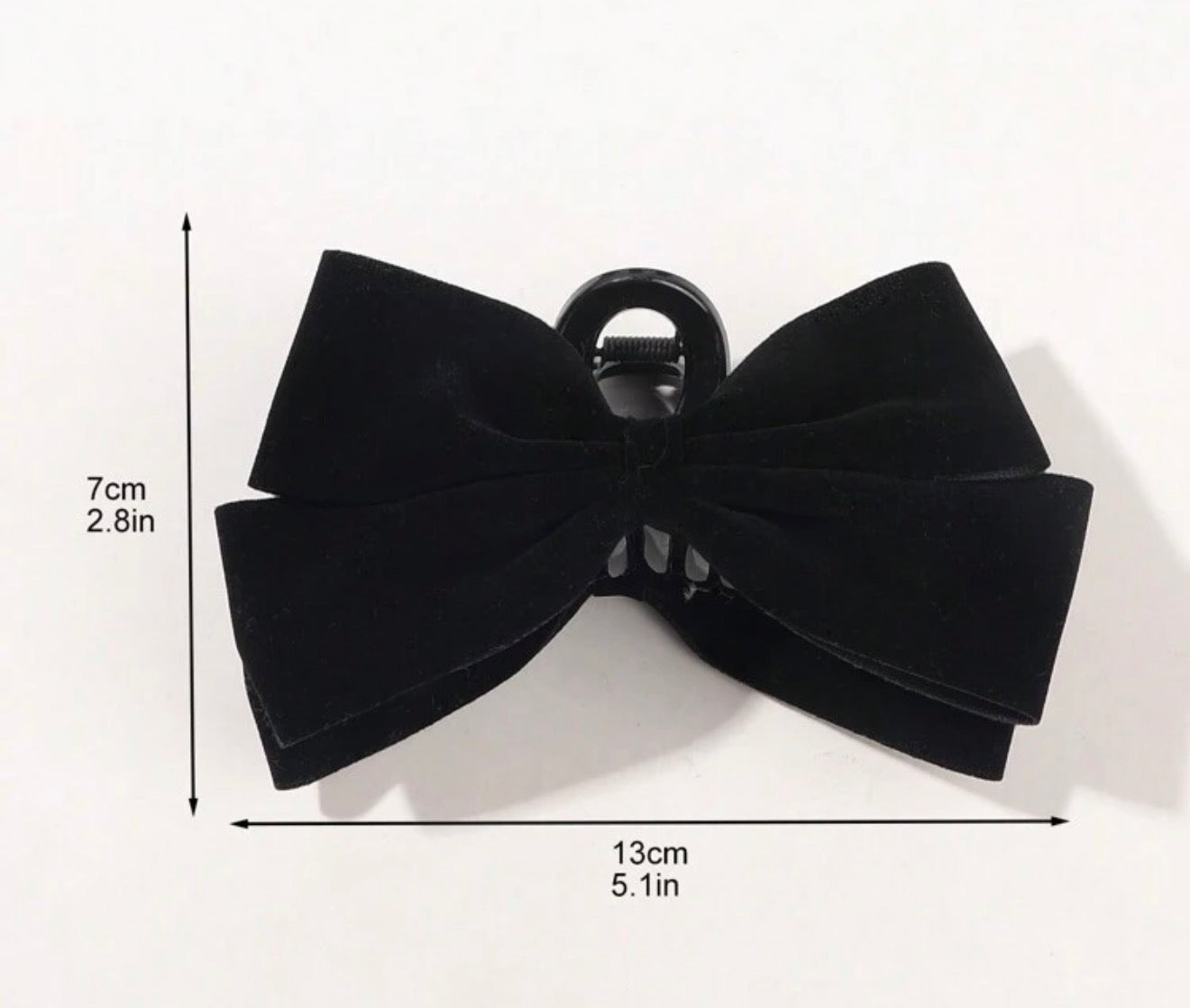 Large Black Velvet Bow, Claw Clip, Hair, Bow, Velvet Clutch