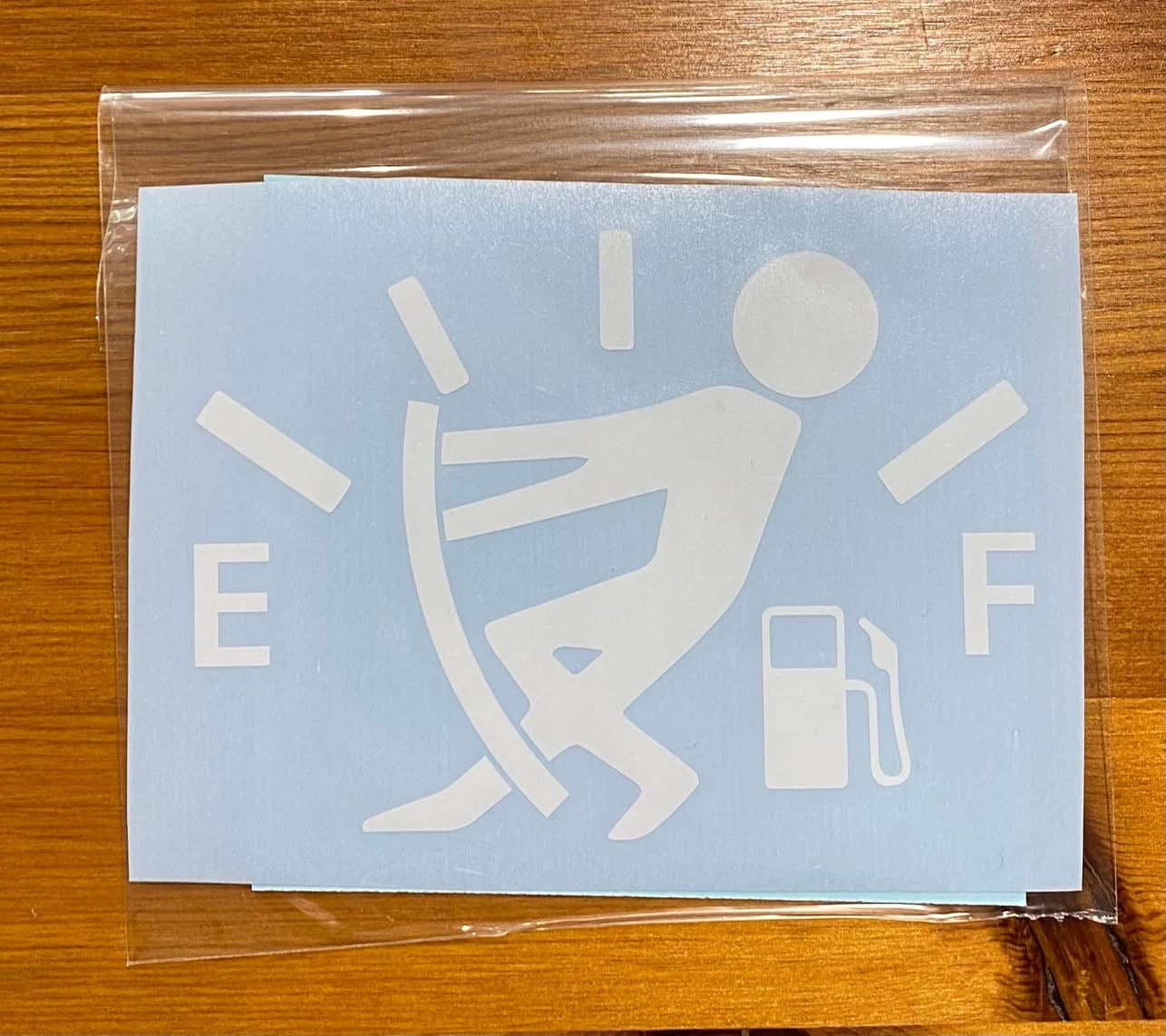 Empty to Full, Funny Car Decal, Car Sticker