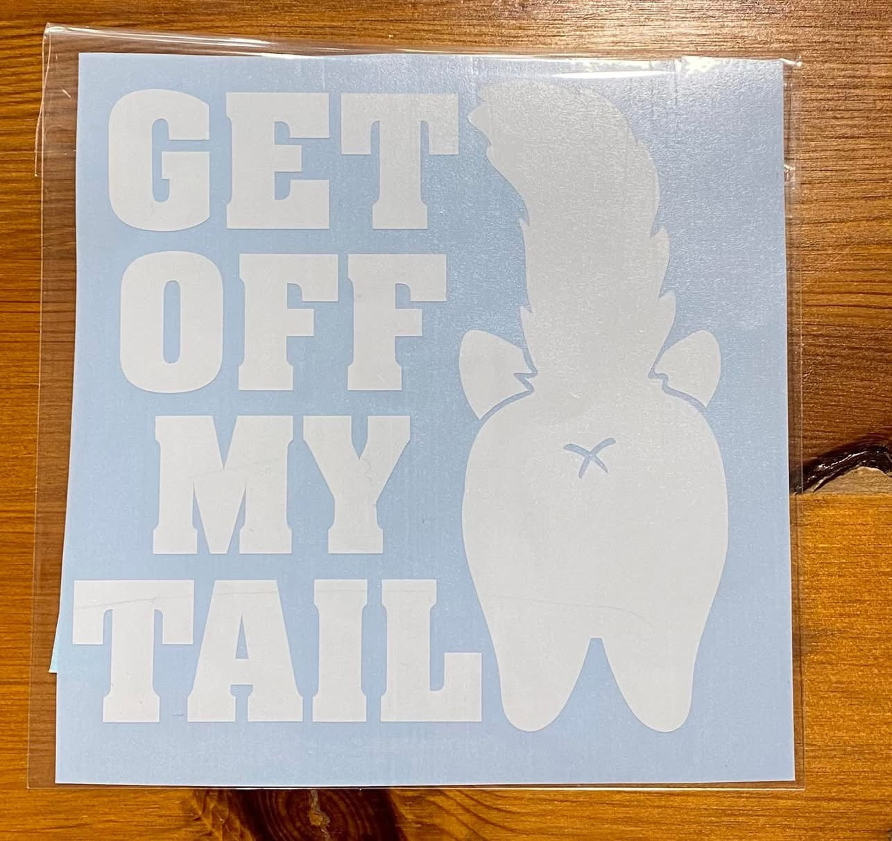 Get off My Tail, Cat, Funny Car Decal, Car Sticker