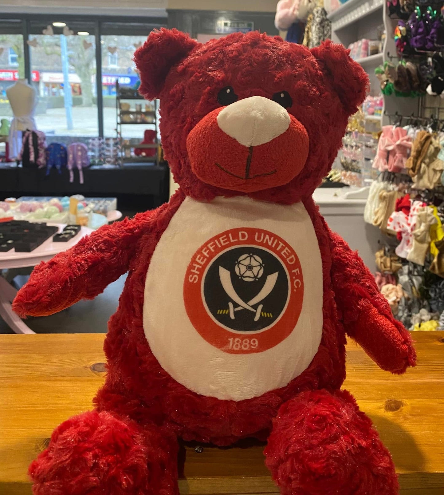 Sheffield United Football Bear, Tummi Bear, Personalised Soft Toy