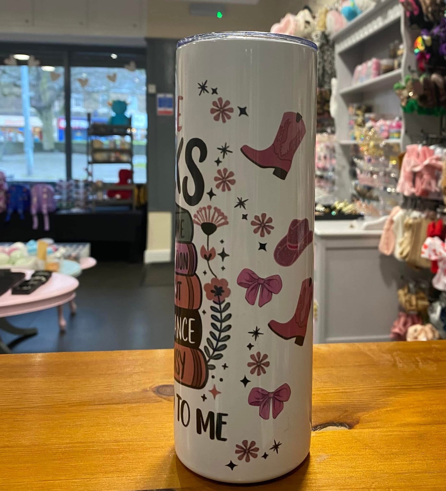 Maybe Books are Addicted to me, 20oz Tumbler, Insulated, Stainless Steel, Hot & Cold use, Personalised