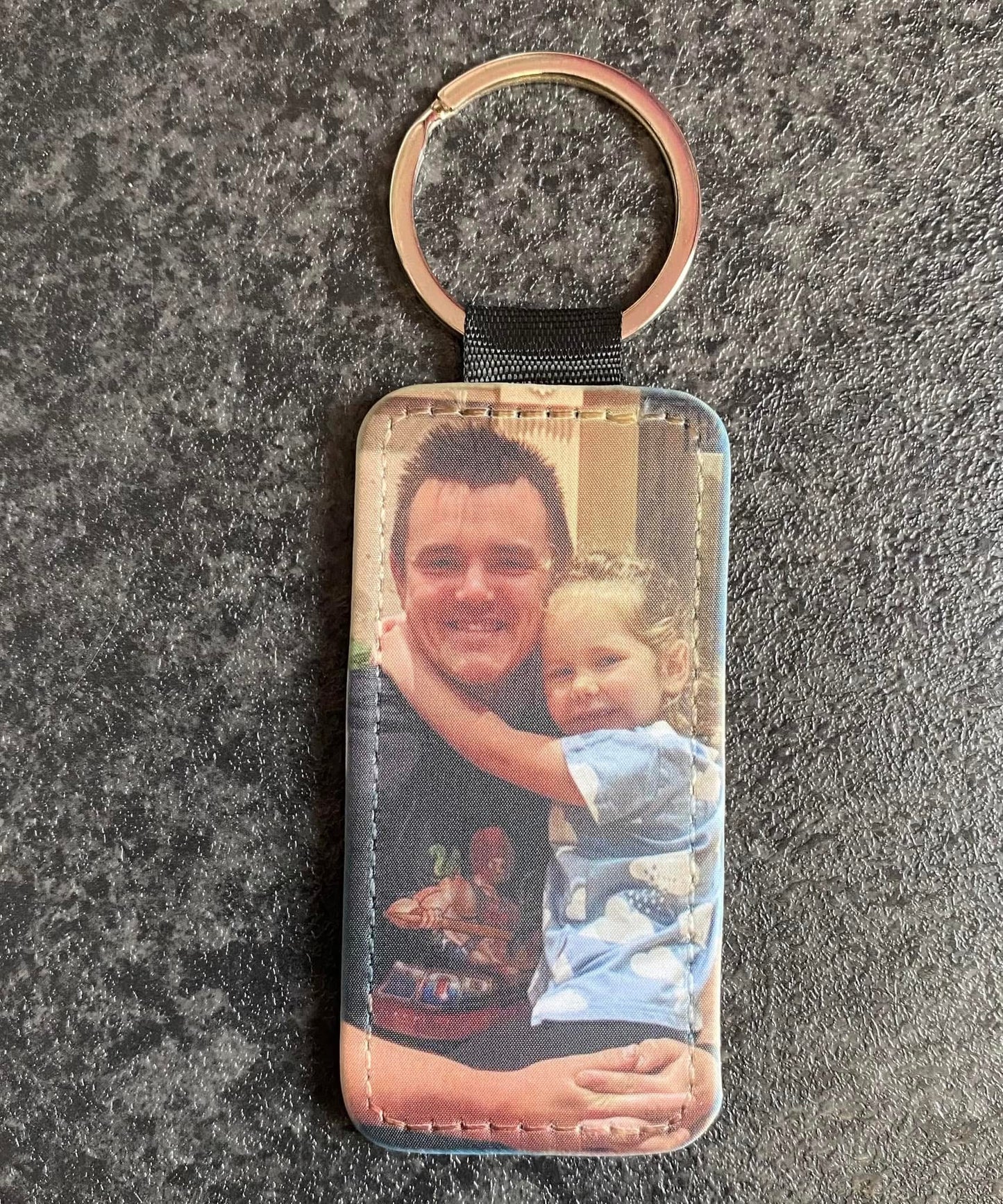 Personalised, Photo, Leather Keyring, Key Ring