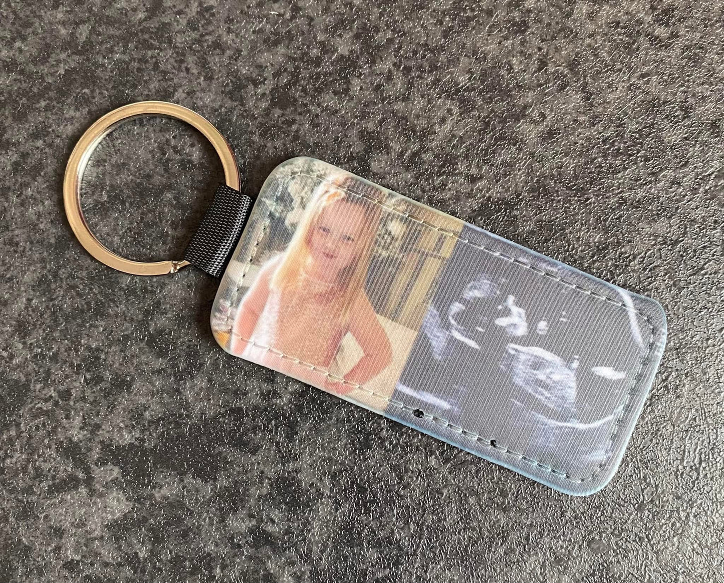 Personalised, Photo, Leather Keyring, Key Ring