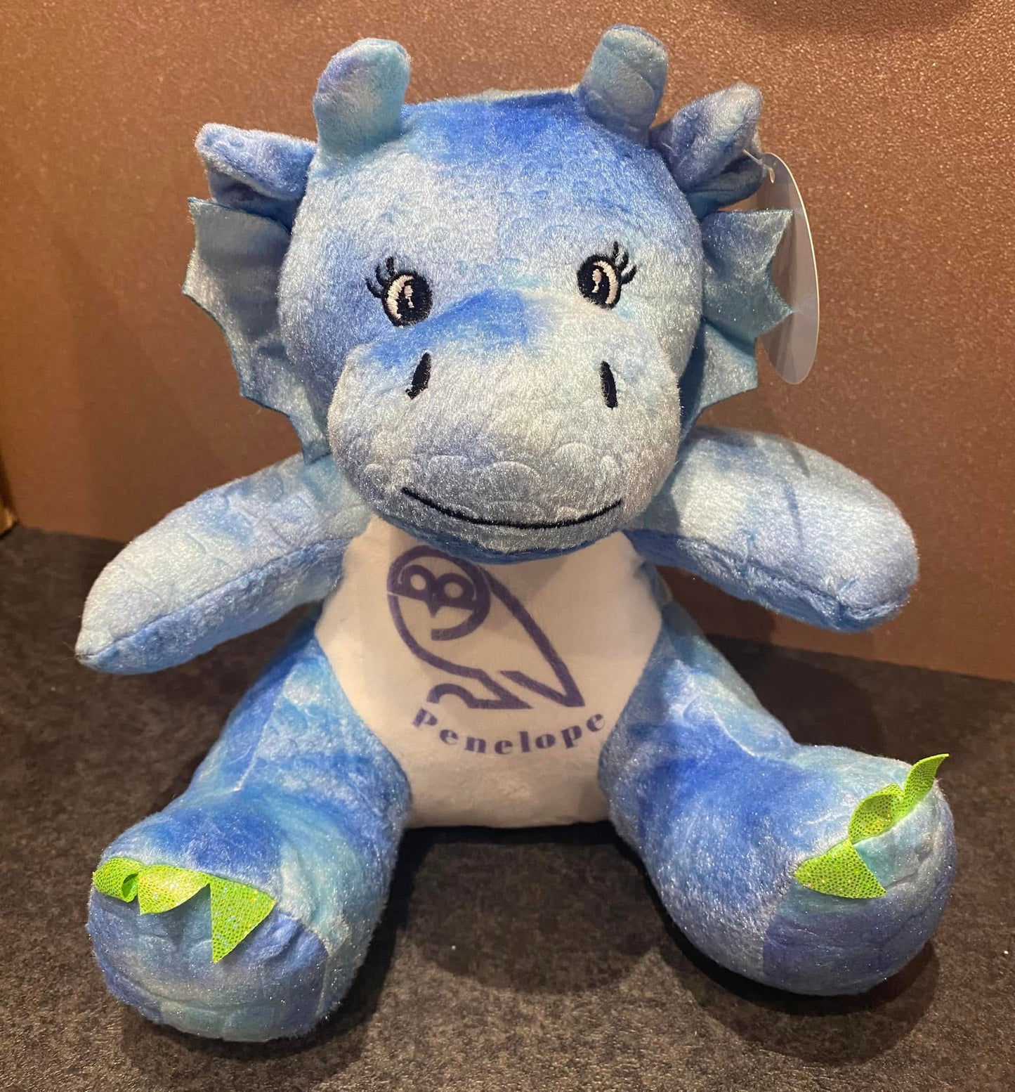 Blue Dragon, Mini Mumbles Bear, Print Me Bear, Personalised Soft Toy