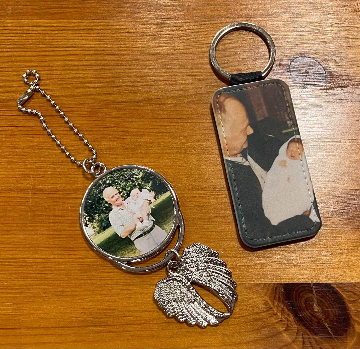 Personalised, Photo, Leather Keyring, Key Ring