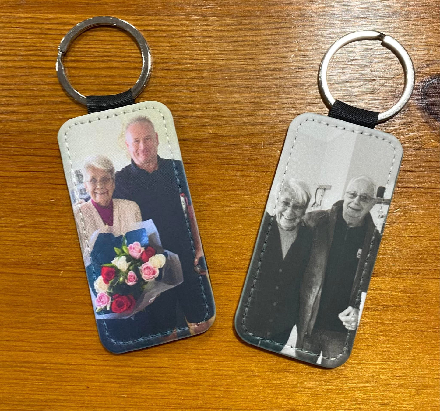 Personalised, Photo, Leather Keyring, Key Ring