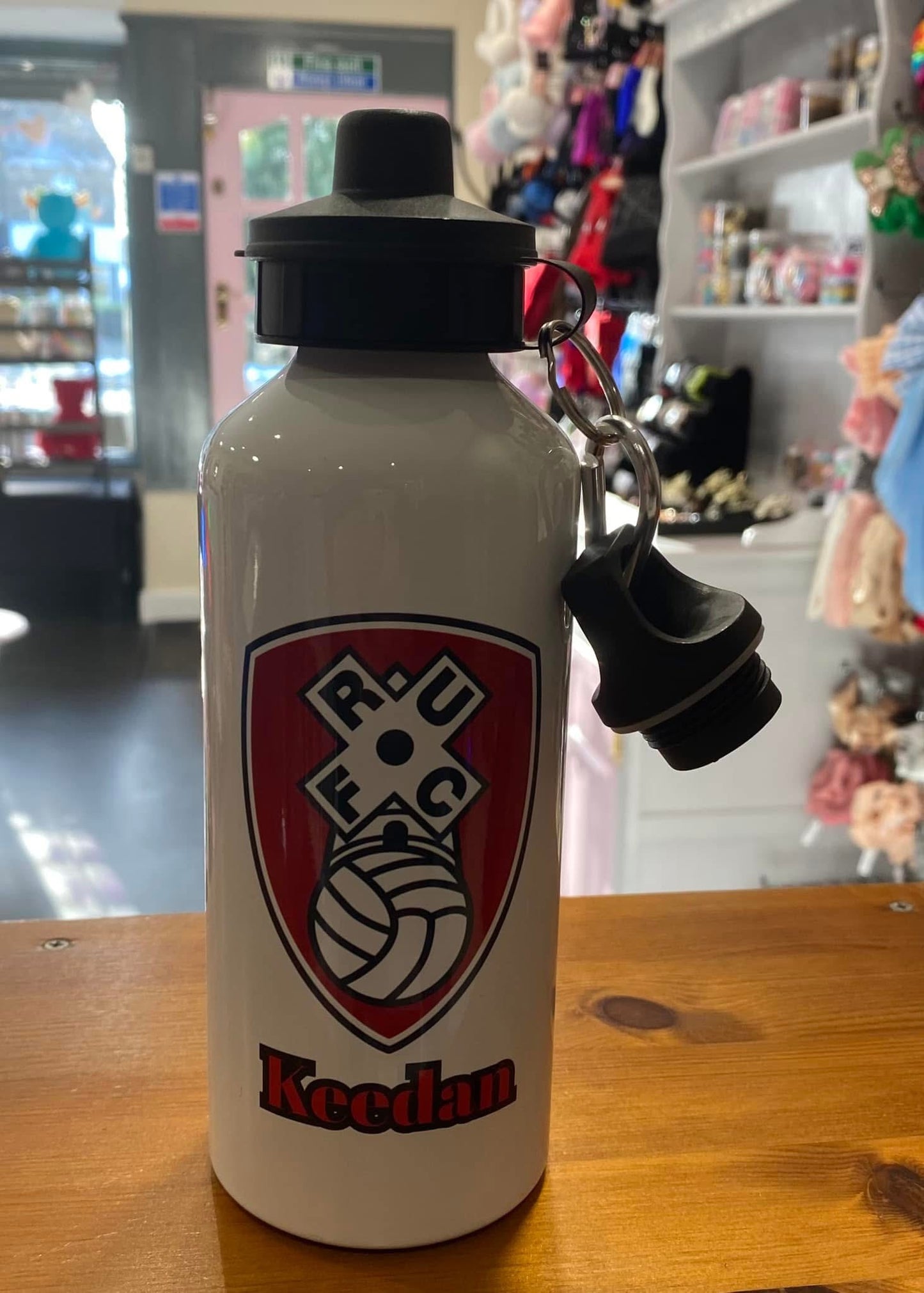 Rotherham United, Water Bottle, 600ml, Cold, Drinks, Personalised