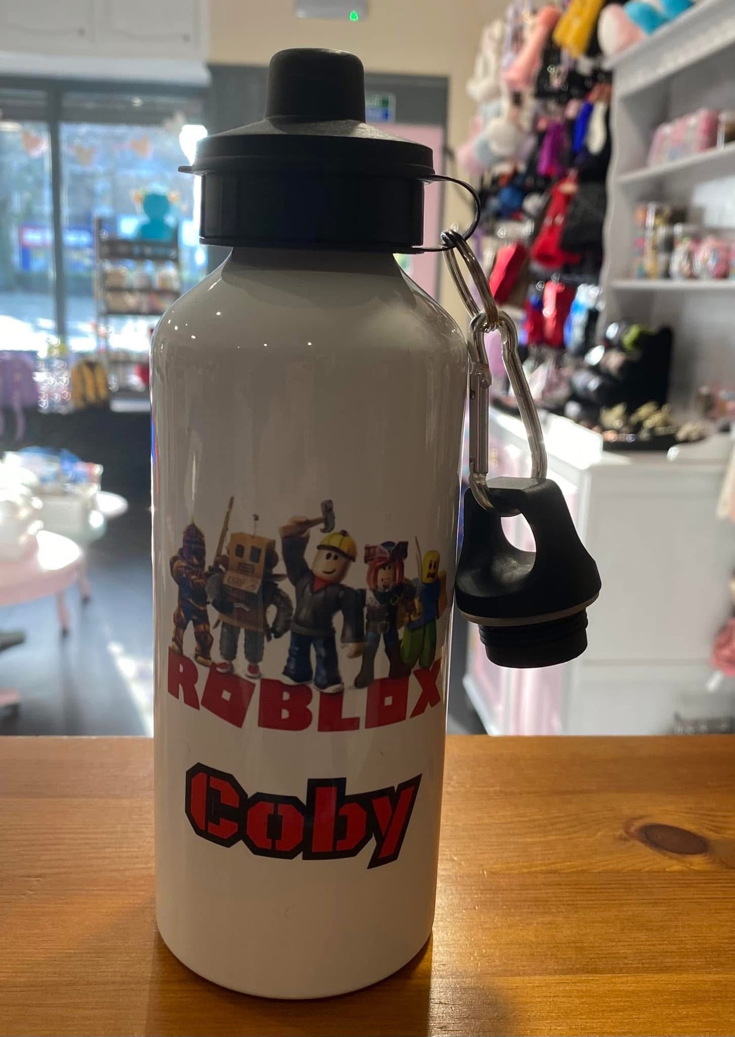 Roblox, Water Bottle, 600ml, Cold, Drinks, Personalised