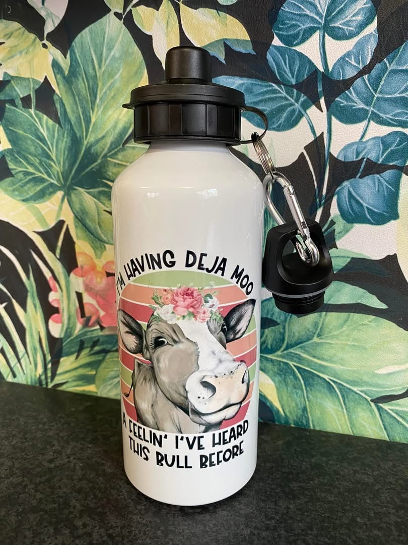 DeJa Moo, Water Bottle, 600ml, Cold, Drinks