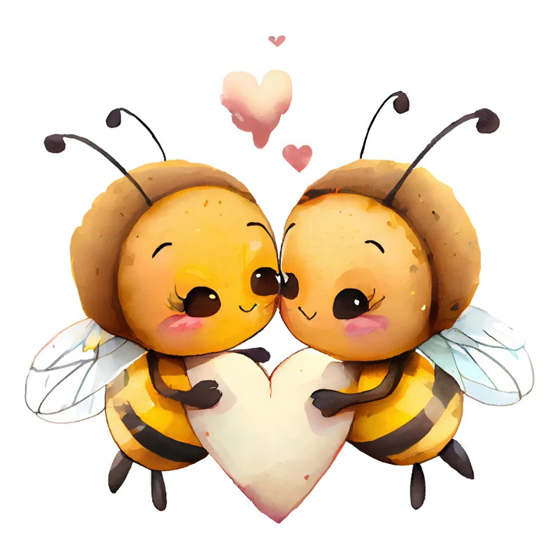 Bees in Love, Valentines Travel Mug