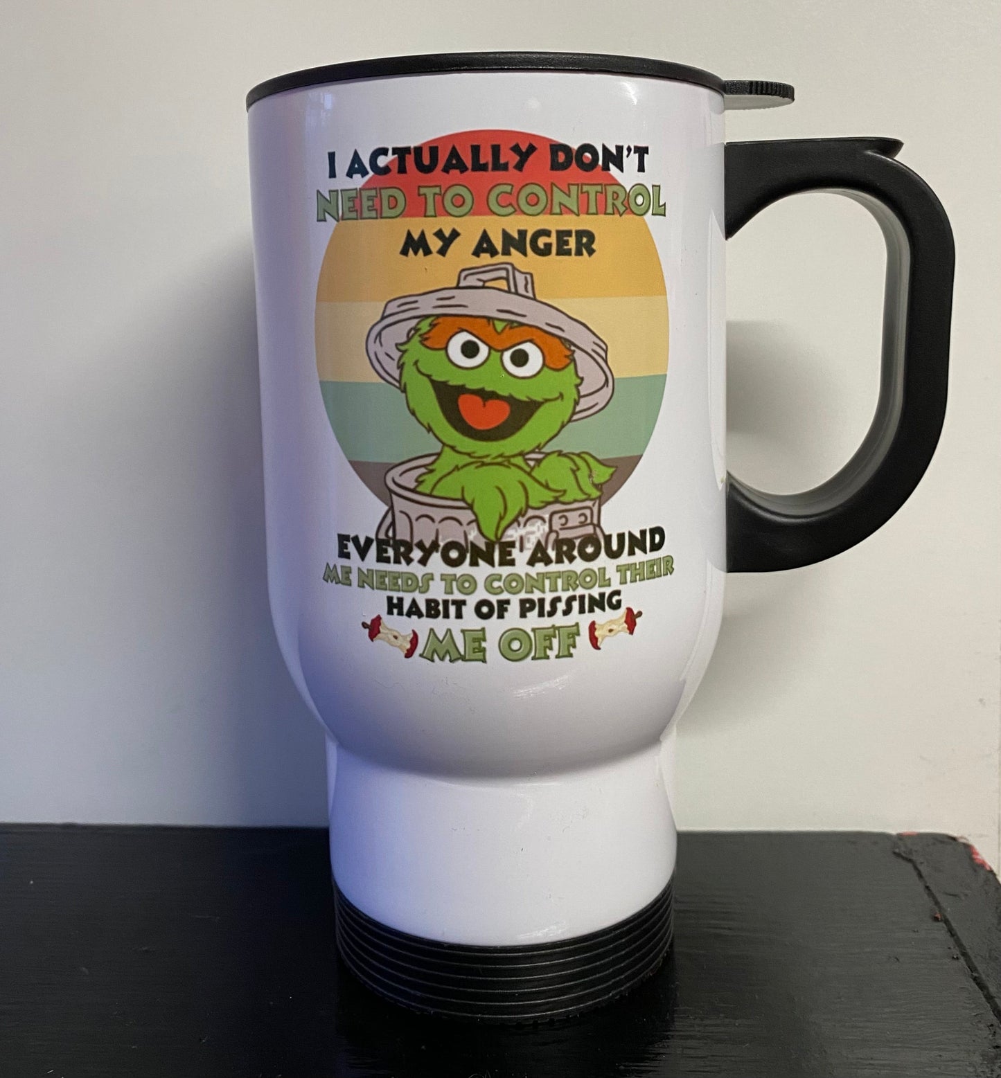 Grouch, Seasame Street, Travel Mug, Thermos