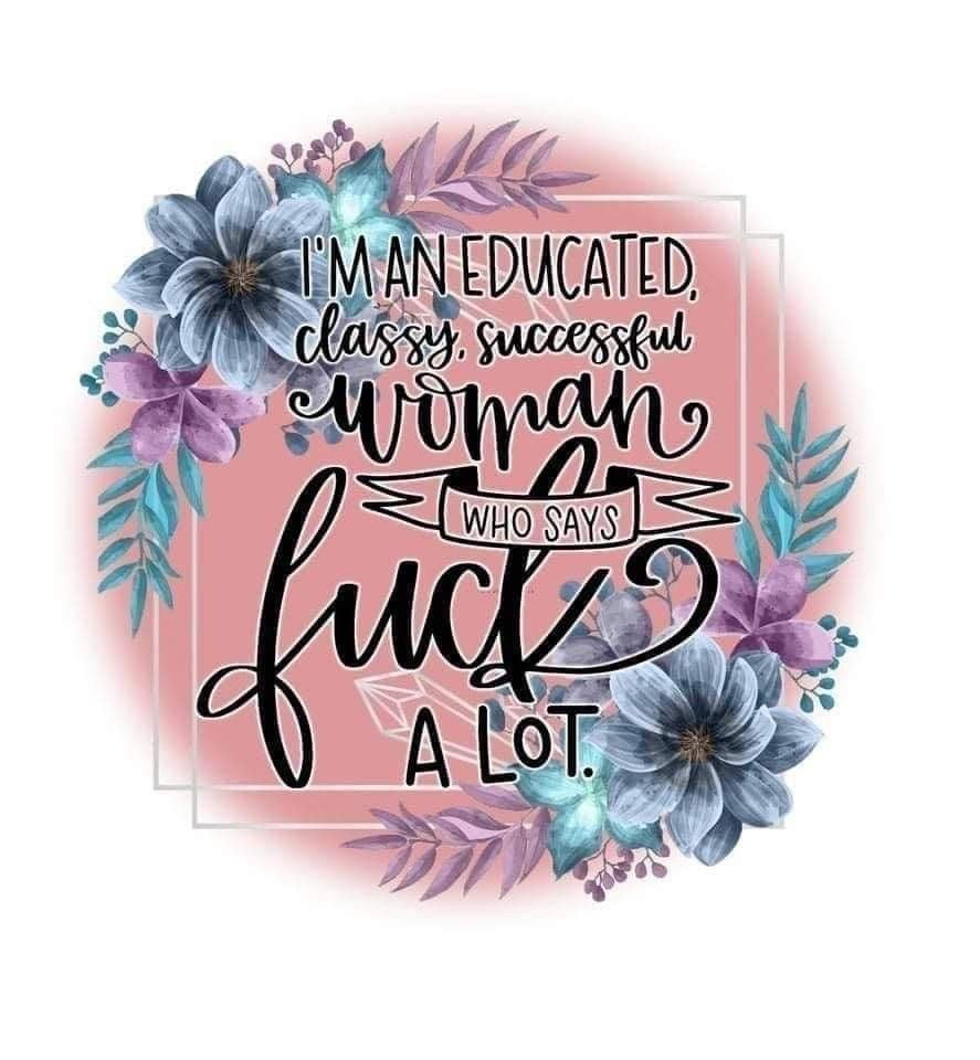 Educated Woman that Says Fuck, Thermos, Travel Mug