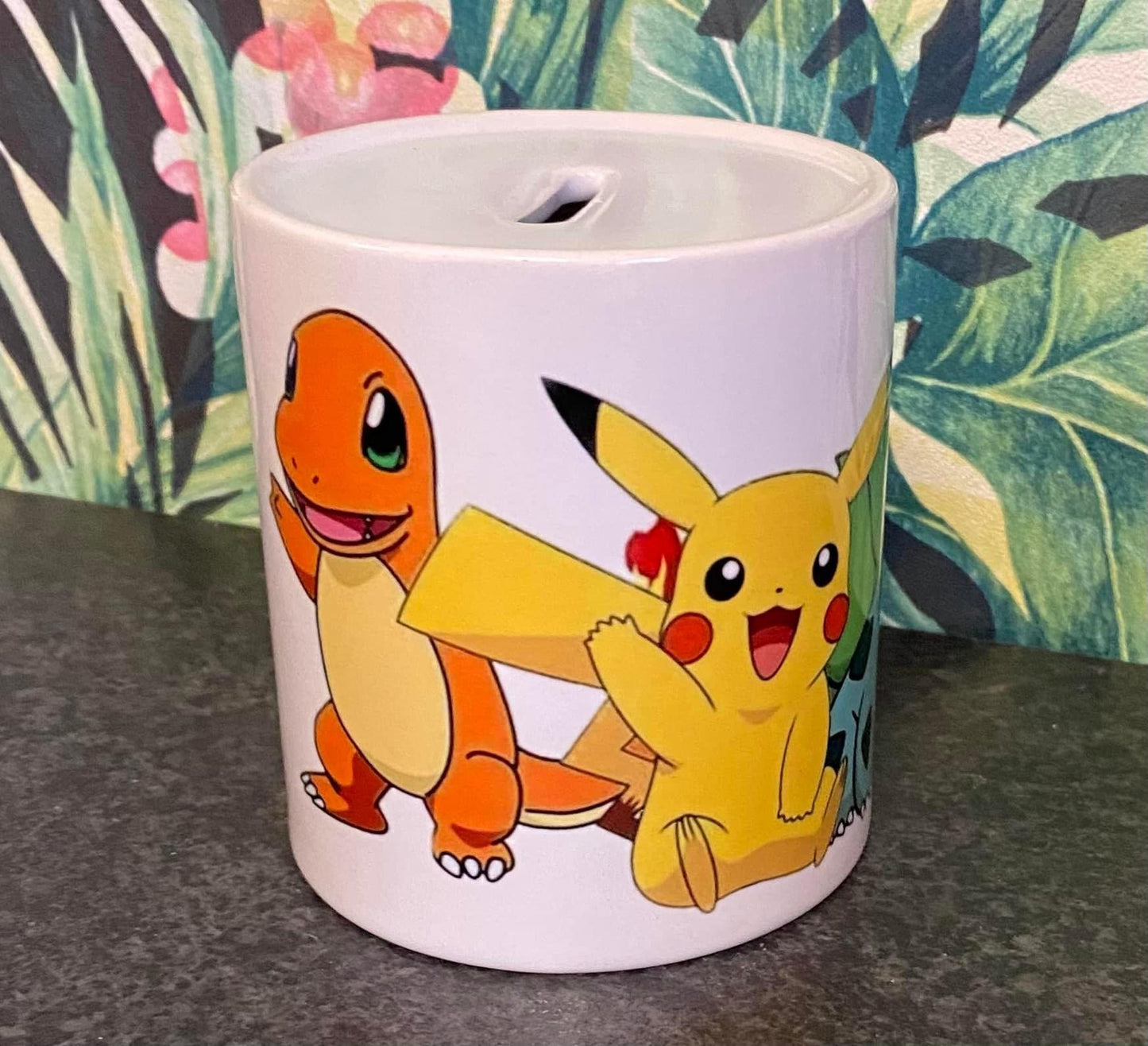 Pokemon Money Box, Piggy Bank, Savings, Ceramic Money Box, Personalisation