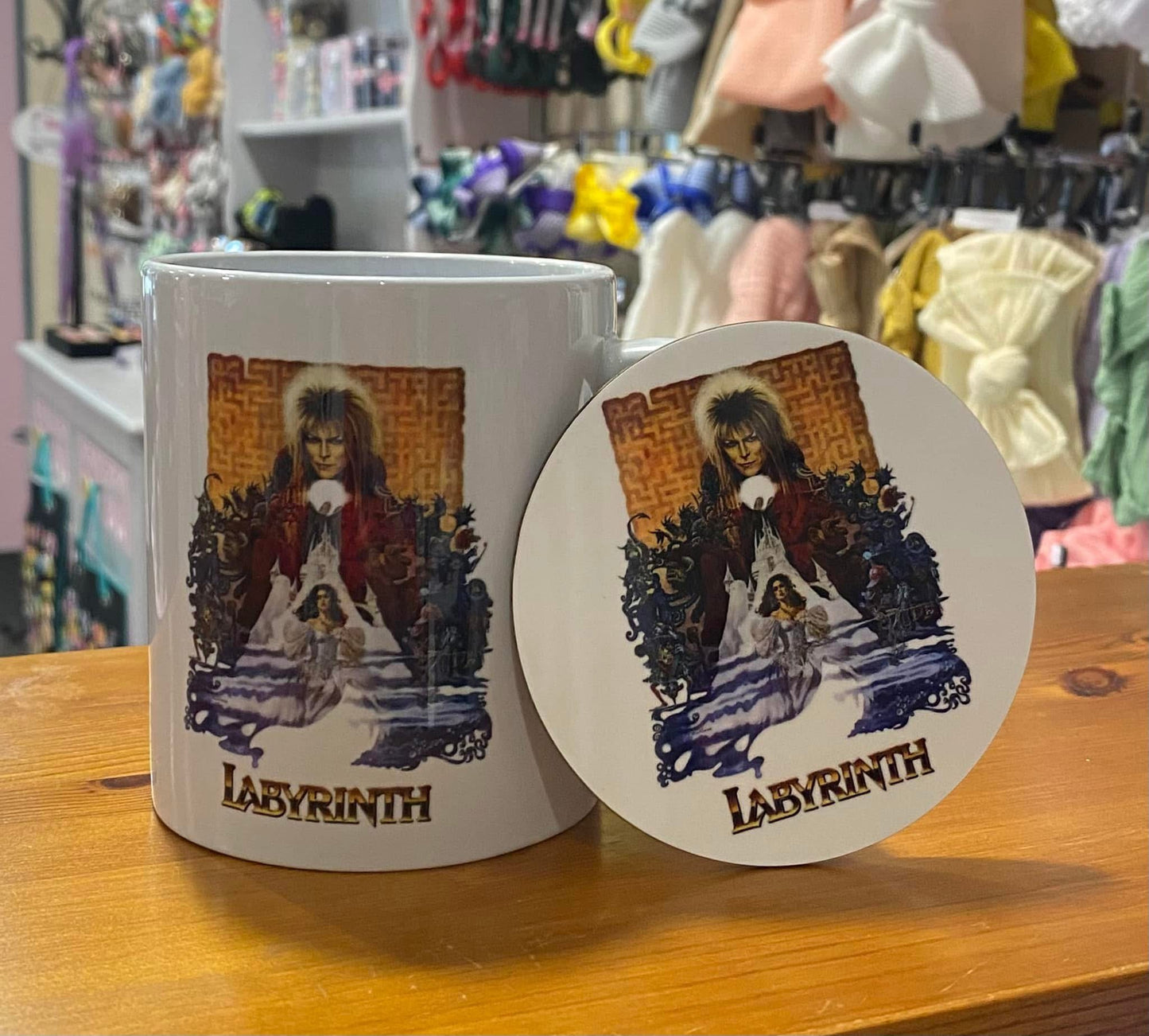 Labyrinth, David Bowie, Ceramic Mug & Coaster