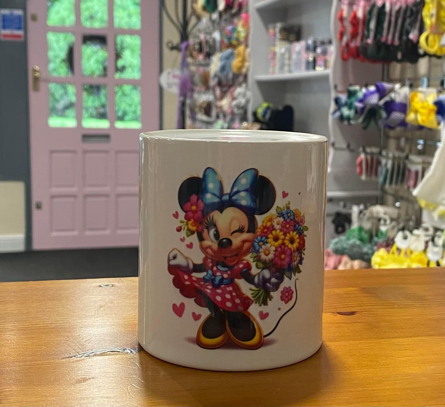 Minnie Mouse Money Box, Piggy Bank, Savings, Ceramic Money Box, Personalisation