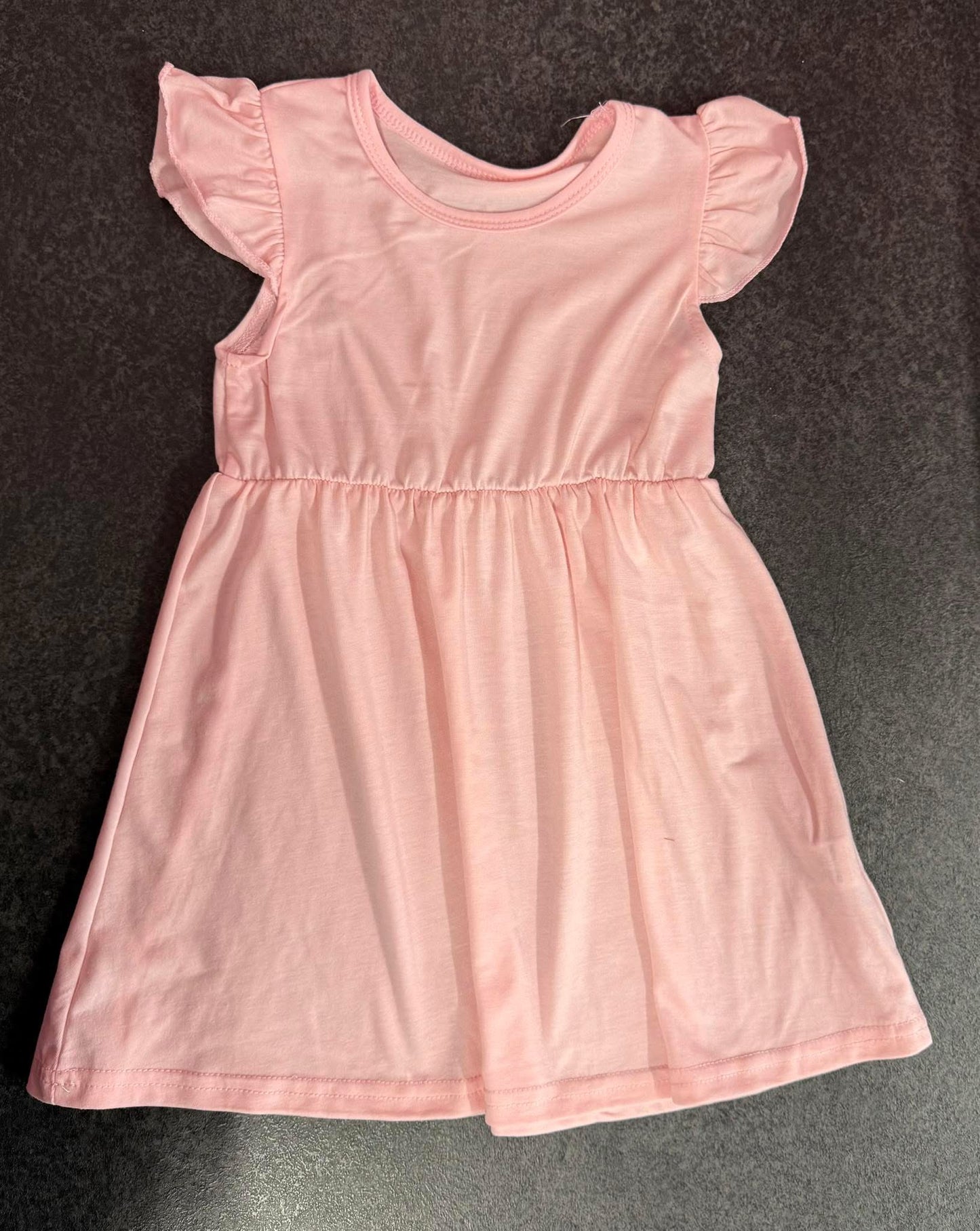 Pink Cotton Dress, Summer, Toddler, Children