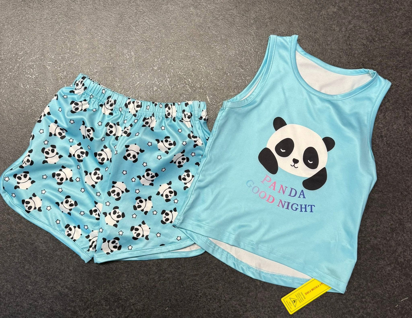 Blue Panda, Short Set, Toddler, Children