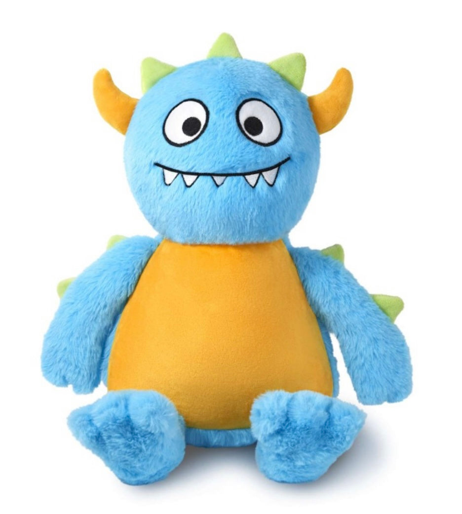 Blue Worry Monster, Tummi Bear, Personalised Soft Toy