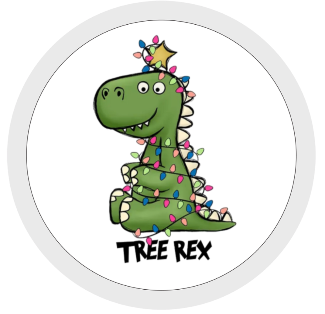 Tree Rex, Christmas Tree Mug, T-Rex, Ceramic Mug & Coaster, Tea, Coffee