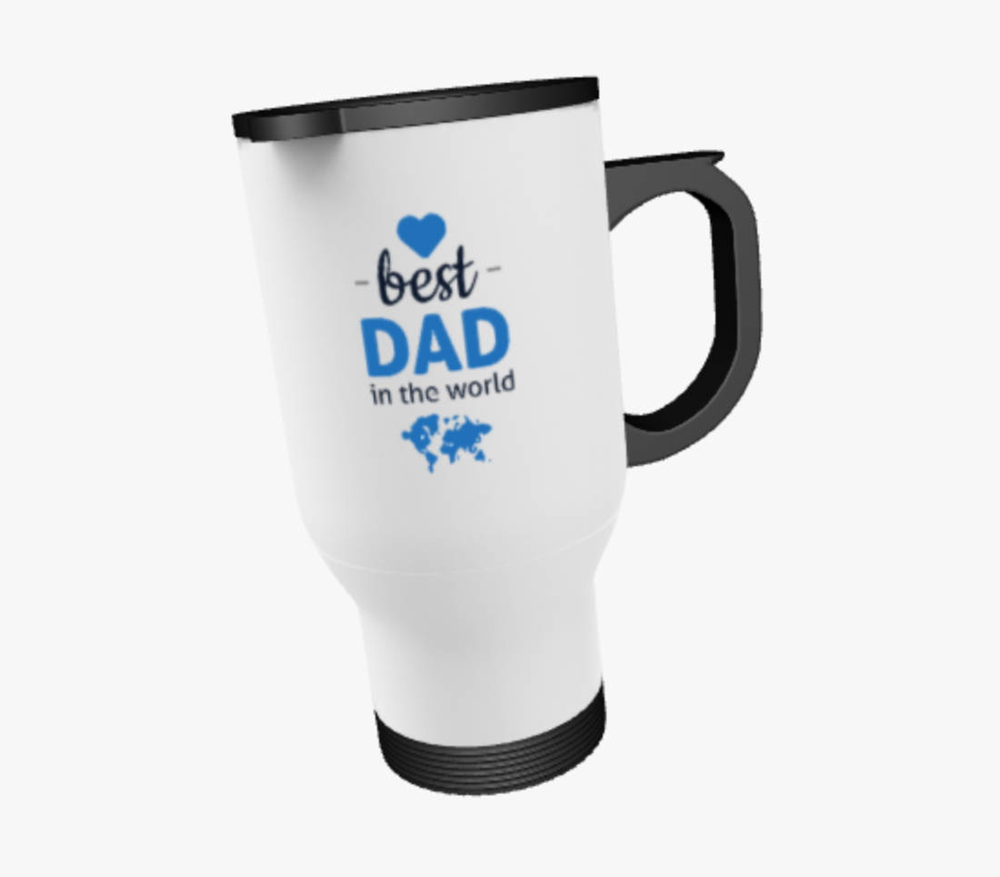 Best Dad in The World, Personalised, Travel Mug, Ceramic Mug, Coaster, Cushion, Water Bottle, Keyring