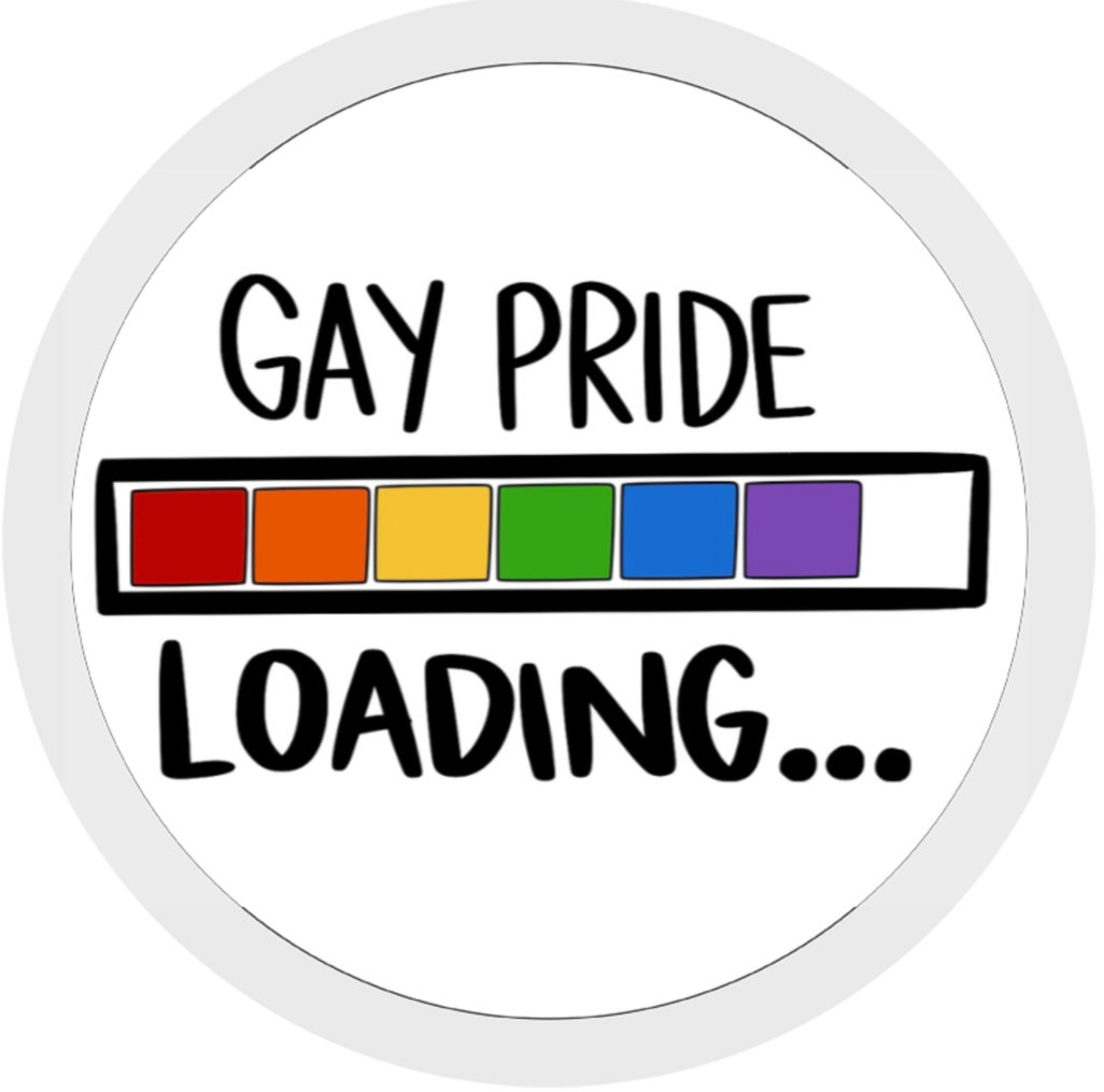 Gay Pride Loading, LGBTQ+ Ceramic Mug & Coaster