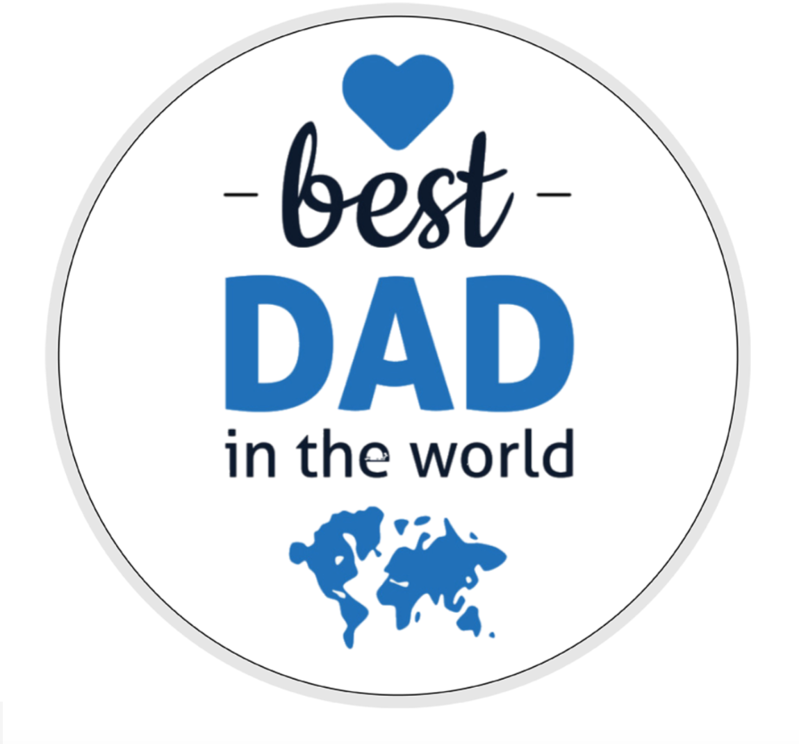 Best Dad in The World, Personalised, Travel Mug, Ceramic Mug, Coaster, Cushion, Water Bottle, Keyring