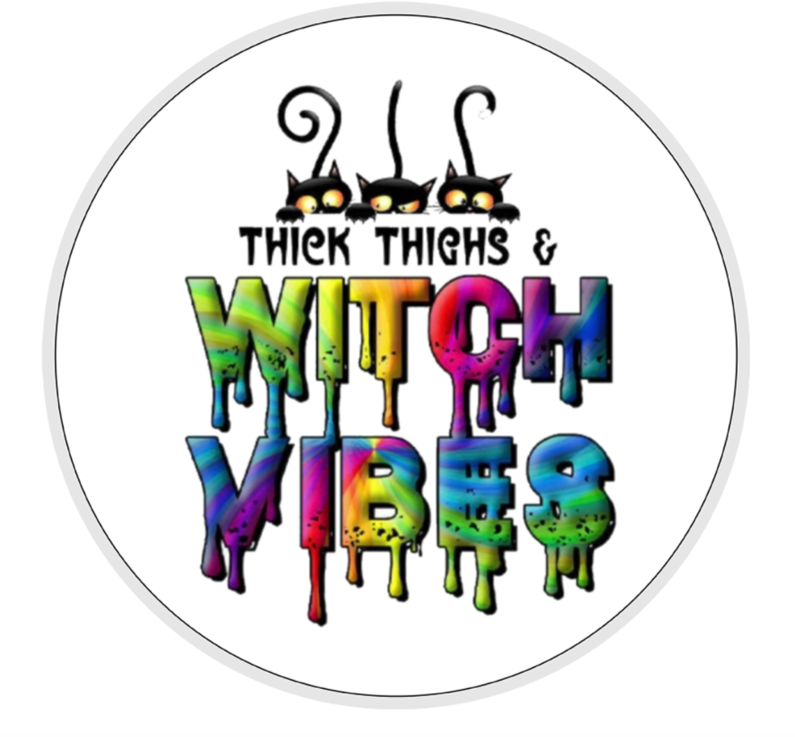 Thick Thighs and Witchy Vibes Ceramic Mug & Coaster