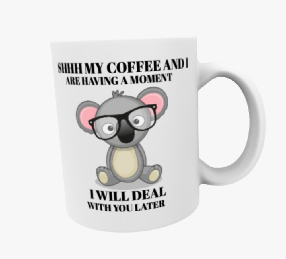 My Coffee and I, Ceramic Mug & Coaster