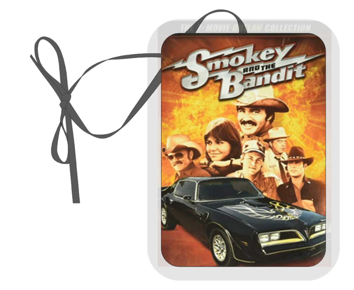 Smokey and the Bandit, Hanging Air Freshener, Funny Car Air Freshener, Retro