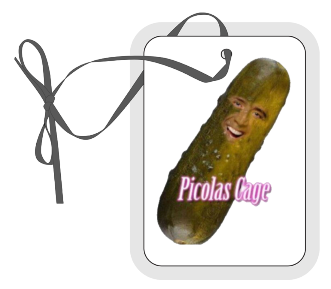 Picolas Cage, Hanging Air Freshener, Funny Car Air Freshener