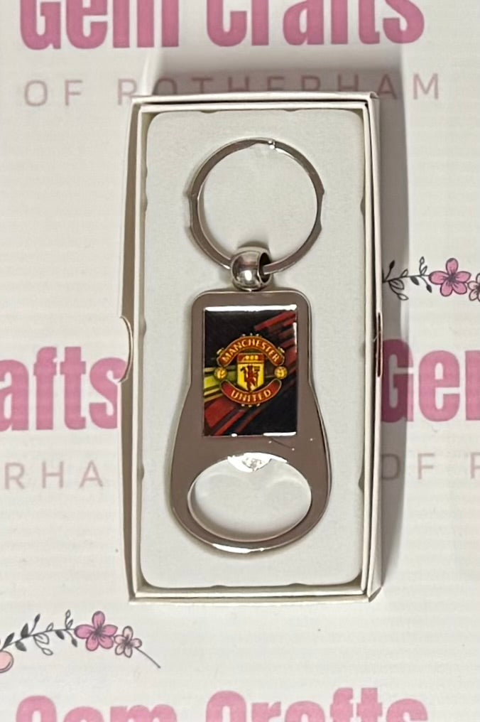 Manchester United Football, Metal Bottle Opener Keyring, Key Ring