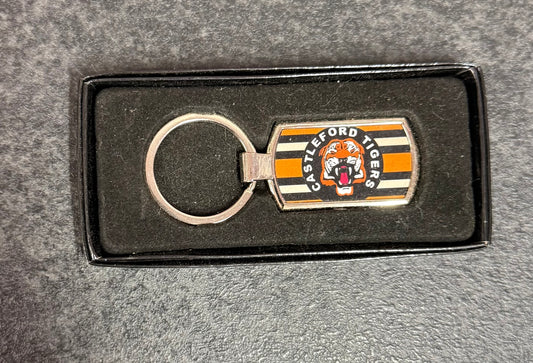 Castleford Tigers, Rugby, Metal Keyring, Key Ring