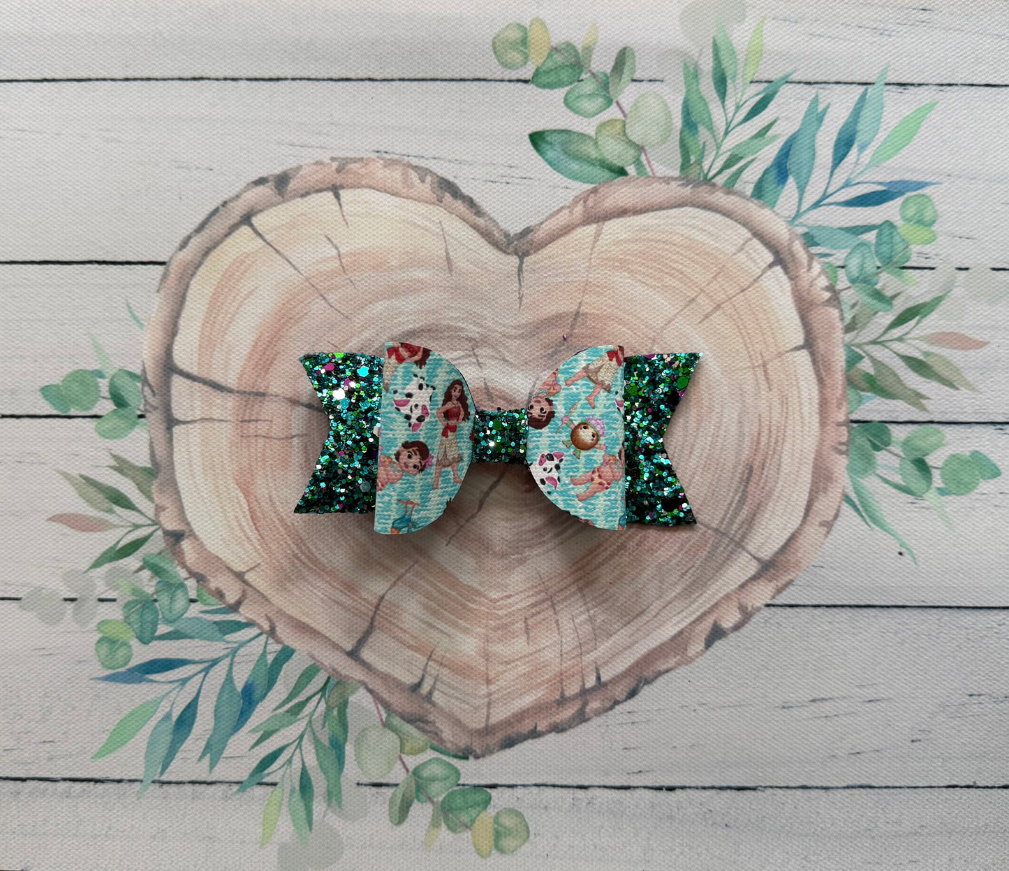 Handmade Moana Hairbow, Hair, Bow, Clip