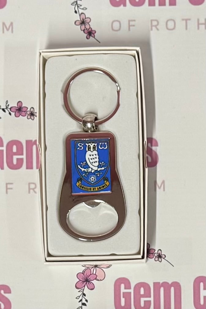 Sheffield Wednesday Football, Metal Bottle Opener Keyring, Key Ring